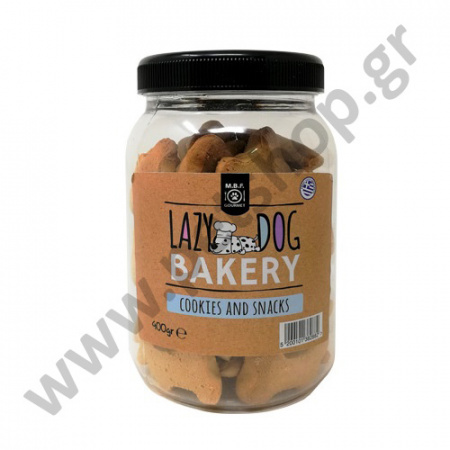 Χειροποίητα τραγανά μπισκότα για σκύλους με φυστικοβούτυρο - MBF Gourmet Lazy Dog Bakery 400g