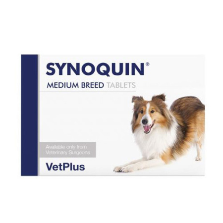 Συμπλήρωμα διατροφής για υγιείς χόνδρους κ' αρθρώσεις και βελτίωση της κινητικότητας σε σκύλους  - Synoquin Medium (30 δισκία)