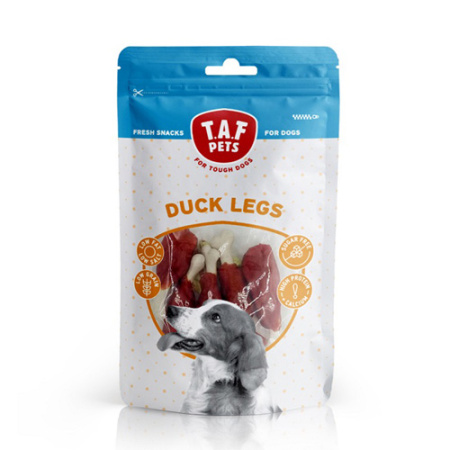 Λιχουδιά σκύλου με κόκκαλο ασβεστίου και κρέας πάπιας - TAF Pets Duck Legs 75g