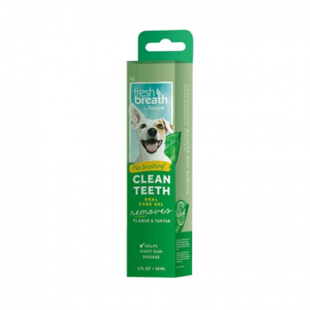 Ζελέ για αποτελεσματικό καθαρισμό των δοντιών χωρίς βούρτσισμα σε σκύλους - Tropiclean Clean Teeth Gel 59ml