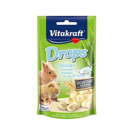 Μαλακές λιχουδιές για τρωκτικά με γιαούρτι - Vitakraft Drops Yoghurt 75g