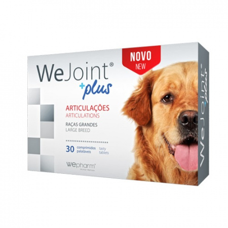Συμπλήρωμα διατροφής υποστήριξης χόνδρων και αρθρώσεων για μεγαλόσωμους σκύλους εμπλουτισμένο με κολλαγόνο - We Joint Large Breed Plus (30 δισκία)